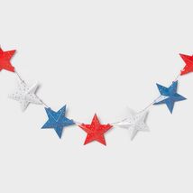 Sun Squad 3D Paper Star Garland Red White Blue Patriotic Party Decor - €1,64 EUR Sun Squad 3D Paper Star Garland Red White Blue Patriotic Party Decor - €1,64 EUR
