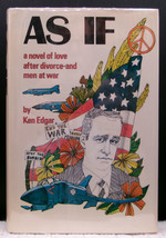 Ken Edgar AS IF First edition 1973 Nice Hardcover of an Uncommon Anit-War Novel - £84.13 GBP