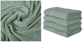 4 Pack TEAL GREEN Color ULTRA SUPER SOFT LUXURY TURKISH 100% COTTON BATH... - £84.72 GBP