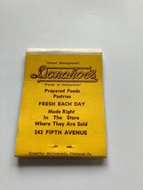 Defunct Donahoes restaurant complete food center Pittsburgh small notepad - $19.75