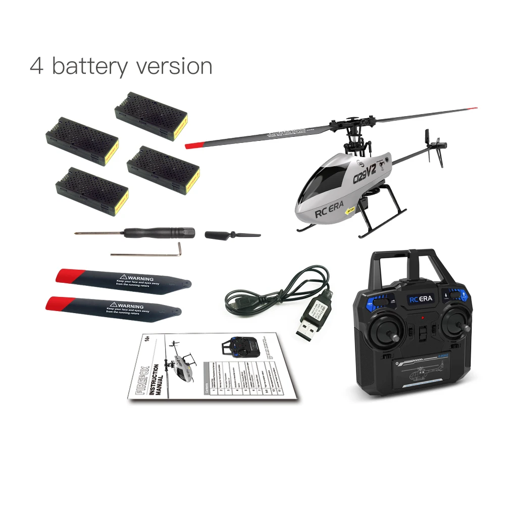 RC ERA C129 V2 RC Helicopter 6 Channel RC Remote Controller Helicopter Charging - $90.44+