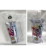 New 7-Eleven Hawaii Tumbler Cup Double Wall Insulated Colorful Hibiscus ... - £31.61 GBP