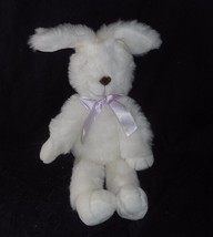 18" Vintage 1996 Ganz White Justin Bunny Rabbit Stuffed Animal Plush Toy HE2187 - $33.25