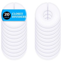 Closet Dividers For Hanging Clothes - Set Of 20 Clothing Rack Dividers ,... - £11.85 GBP