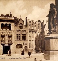 Jean Van Eyck Place Artist Belgium Gravure 1910s Postcard PCBG12A - £15.66 GBP