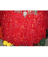 25 Yard Tribal BellyDance Gypsy Red Jaipur Authentic Gypsy ATS Bohemian ... - $136.75 CAD