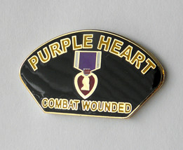 Purple Heart Combat Wounded Veteran Lapel Pin Badge 1 Inch - £4.40 GBP