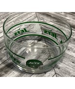 Vintage New York Jets NFL Whiskey Glass Bowl Tumbler Helmet Logo 4&quot; x 4&quot; - $17.47