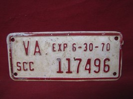 1970 State Commerce Commission Virginia Tag #21 - £19.39 GBP