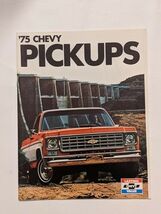 1975 Chevrolet Pickup Truck Original Sales Brochure Catalog Silverado Ch... - €9,80 EUR