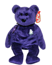 1997 “PRINCESS” TY ORIGINAL BEANIE BABY PURPLE BEAR LOT 410 STAMPED BEAR... - $10.00
