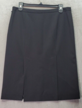 BCBGMAXAZRIA A Line Skirt Womens Size 6 Black Polyester Vented Lined Side Zipper - $23.05