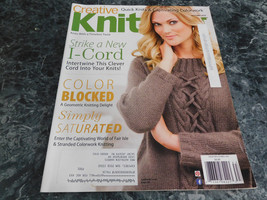 Creative Knitting Magazine Autumn 2016 Twisted Float Cowl - $2.99