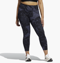 Adidas HD4460 Optime Superher Training Leggings Blue Floral ( 4X ) - $79.17