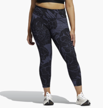 Adidas HD4460 Optime Superher Training Leggings Blue Floral ( 4X ) - £63.28 GBP