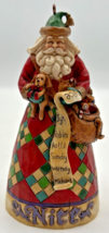 Jim Shore V4005789 Naughty or Nice Santa Claus Figurine Ornament 4.5&quot; JS2 - £48.10 GBP