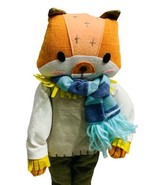 SPRITZ Harvest Scarecrow FOX 16 Inch DECORATIVE Animal Friend with Scarf - £11.58 GBP