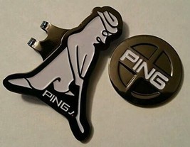 Ping Brand Pingman Hat Clip and Ball Marker Black and White - Special Buy ! - $16.78