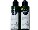 2 Pack Nivea Men Sensitive Calm Liquid Shaving Cream Hemp Seed Vitamin E... - $25.99