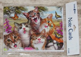 LEANIN TREE Laughing Comical Cats Selfie #35581~8 Notecards~Howard Robinson - £5.82 GBP
