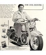 Harley Davidson Hydra Glide Advertisement 1951 Motorcycle Civil Defense ... - $734.52 MXN