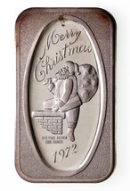 1972 Feliz Navidad Por Madison Casa de Moneda 1 Oz. Barra Arte Plata - £64.93 GBP