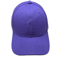 Classic Adjustable Baseball Strapback Hat Men Women Plain Flat Purple Ca... - $9.47