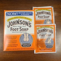 1 Box Of 8 + 2 Extra Johnsons Foot Soap Powder 10 Packets Total Count Open Box - £77.32 GBP