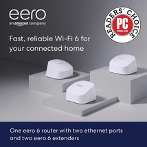 Amazon Eero 6 Mesh Wi-Fi System | 500 Mbps Support | Connect, Release In 2020. - £208.29 GBP