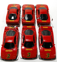 6-Pack of 1991 TYCO HO Slot Less Wide Pan TCR Ferrari F40 Street Car 632... - £66.83 GBP