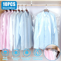 10X Clothes Dust Cover Dry Cleaning Garment Storage Bag Suit Protector O... - £10.95 GBP