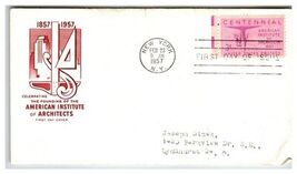 Scott #1080 1957 American Institute of Architects First Day Cover FDC - $8.09