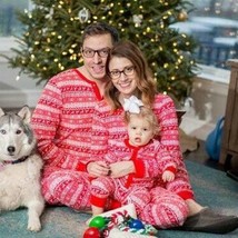 Christmas Parent-child Printed Loungewear Pajamas Set - £18.05 GBP