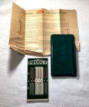 Produx Metal Mechanical Pocket Slide Calculator Orig. Case &amp; Instruction... - £14.65 GBP