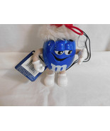 M Ms Blue Peanut Telco Motionette Santa Hat 7 Inches Tall - £12.58 GBP