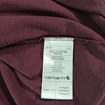 Carhartt 102867-614 Original Fit Men's Red Cotton Long-Sleeve Graphic T-Shirt XL image 5