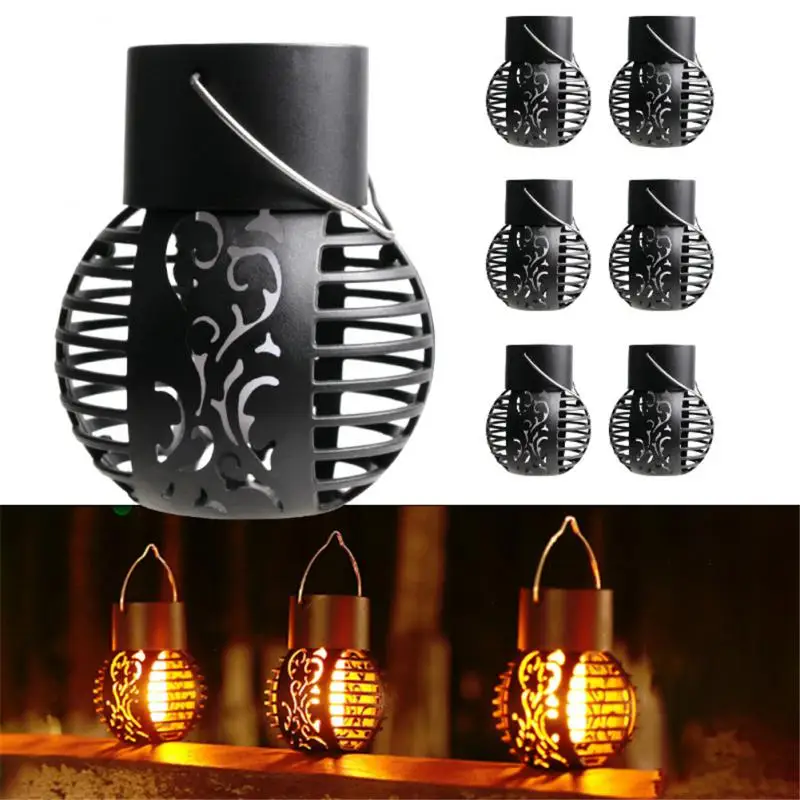 1pc LED Solar Light Outdoor Waterproof Flickering Flame Effect Ball Solar Power  - £46.08 GBP