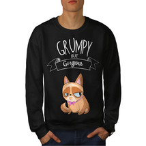 Wellcoda Grumpy But Gorgeous Mens Sweatshirt, Funny Casual Pullover Jumper - £23.83 GBP+