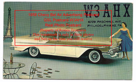 1958 Chevrolet 4 Door Sedan Vintage Photo Postcard 2 cent Jefferson W3AH... - $82.30 CAD