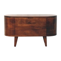 Curved California Walnut Blanket Box - $460.00