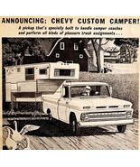 Chevy Custom Camper Advertisement 1965 Automobilia RV Camping DWS6E - $49.03 CAD