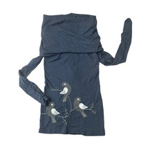 Synergy Organic Cotton Grey Oversized Turtle Neck Shirt Dove/Bird Women&#39;... - £22.40 GBP
