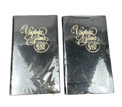 Vintage Virginia Slims Little Black Book Notebook Promotional Advertising Lot 2 - £17.32 GBP