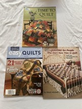 Lot of 3 Quilting Magazines Easy Quilts, Time To Quilt, Quilting For Peo... - $18.70