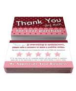 for eBay Sellers Thank You Cards Purchase Order Notes Pink Set 50 250 500 1000 - $8.95 - $69.95