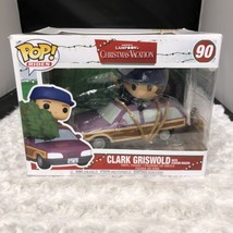 Funko Pop 90 National Lampoon Christmas Vacation Clark with Station Wagon - £55.06 GBP