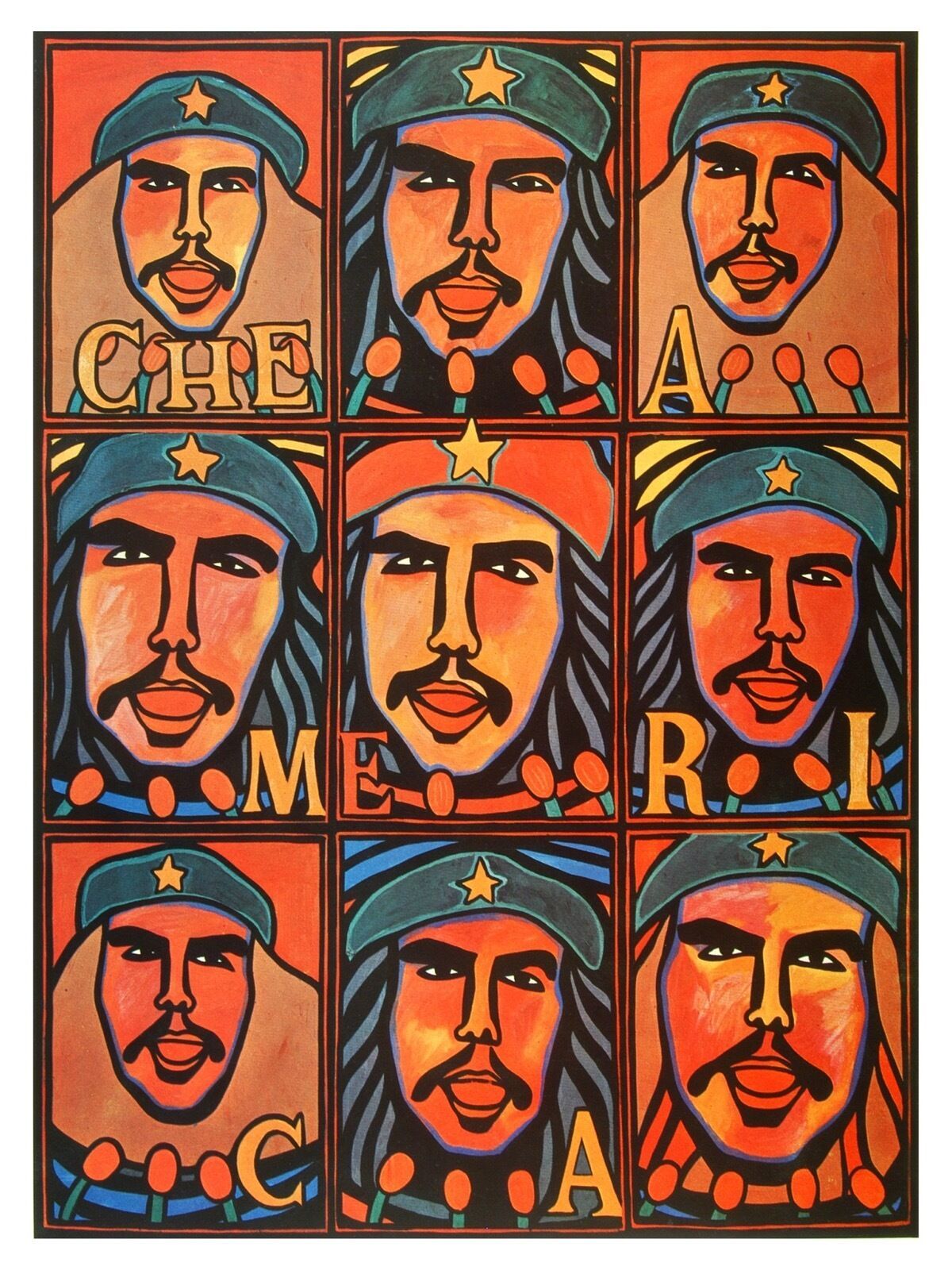 Decorative Poster.Interior wall art design.Art.Che Guevara is America.4080