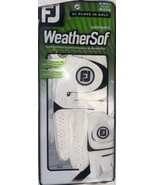 FOOTJOY GOLF GLOVE WOMEN&#39;S REGULAR MEDIUM WHITE WEATHERSOF RIGHT HAND NE... - $8.90