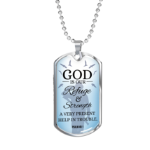 God Is Always Ready To Help Christian Faith Necklace Stainless Steel or 18k Gol - £37.92 GBP+