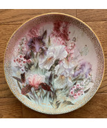 Iris Quartet Lena Liu W. L. George Collector Plate Flower Butterfly  - £23.60 GBP